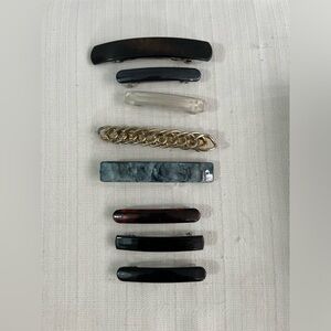 Lot of 8‎ vintage barrettes